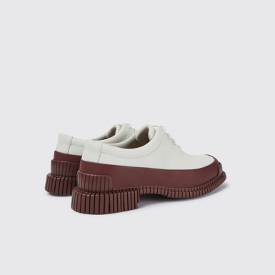 Pix Zapatos de cordones de piel en color blanco