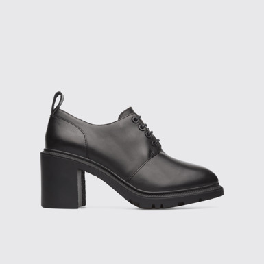 Side view of Whitnee Black Heels for Women