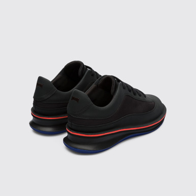 Back view of Rolling Black Sneakers for Women