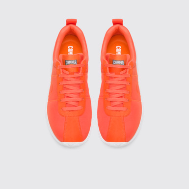 Overhead view of Canica Orange Sneakers for Women