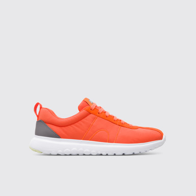 Side view of Canica Orange Sneakers for Women