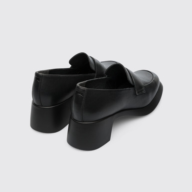 Back view of Trisha Black Heels for Women