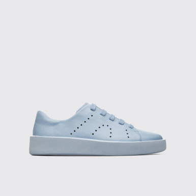 Side view of Courb Blue Sneakers for Women