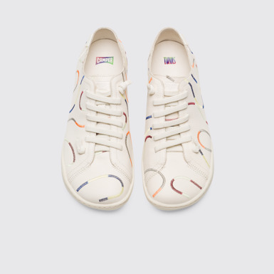 Overhead view of Twins Beige Casual Shoes for Women
