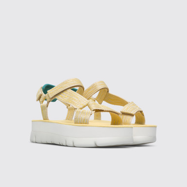 Front view of Oruga Up Multicoloured sandal for women
