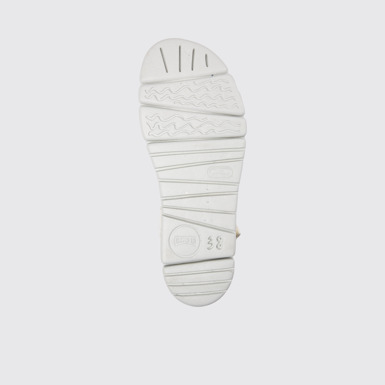 The sole of Oruga Up White sandal for women