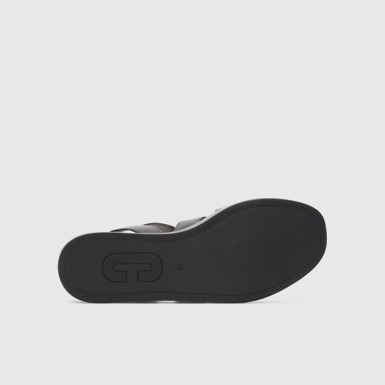 The sole of Misia Black Sandals for Women