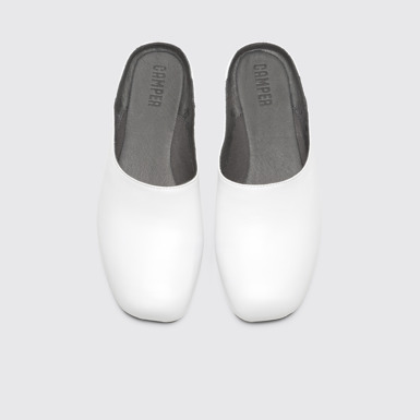 Overhead view of Casi Myra White Formal Shoes for Women
