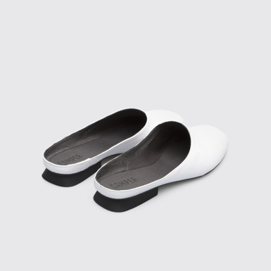 Back view of Casi Myra White Formal Shoes for Women