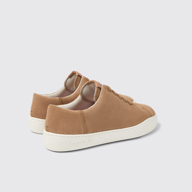 Back view of Peu Touring Nude Nubuck Women's Sneakers.