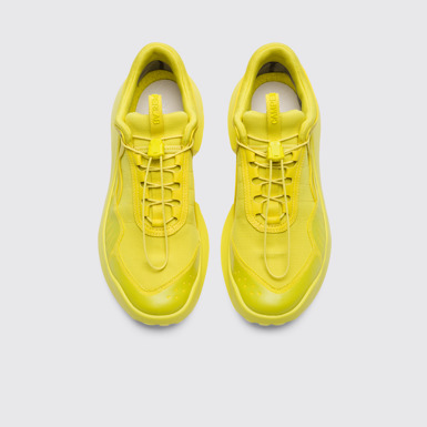 Overhead view of CRCLR Yellow Sneakers for Women