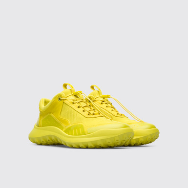Front view of CRCLR Yellow Sneakers for Women