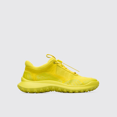 Side view of CRCLR Yellow Sneakers for Women