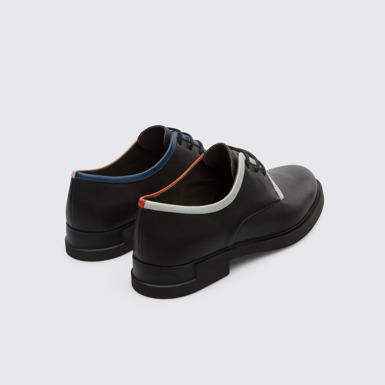 Back view of Twins Women's black TWINS lace up shoe