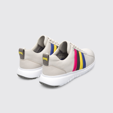 Back view of Twins Beige Sneakers for Women