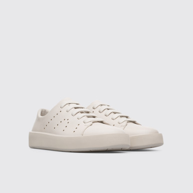Front view of Courb Beige Sneakers for Women