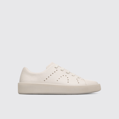 Side view of Courb Beige Sneakers for Women
