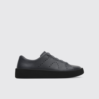 Side view of Courb Grey Sneakers for Women