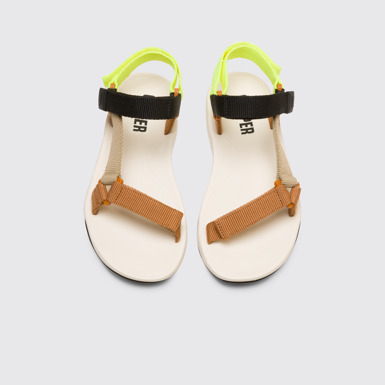 Overhead view of Match Women’s multicolored sandal