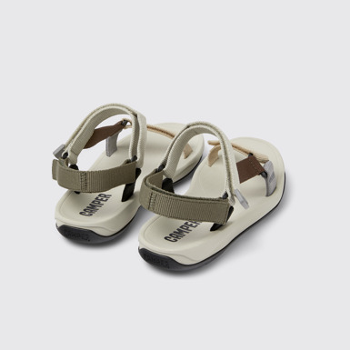 Match 여성 멀티 컬러 텍스타일 샌들뒷면