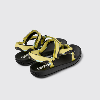 Back view of Match Multicolored Textile Sandal for Women