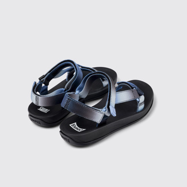 Back view of Twins Multicolored Textile Sandal for Women