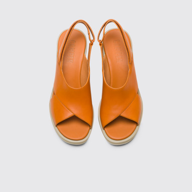 Overhead view of Kyra Women’s orange sandal