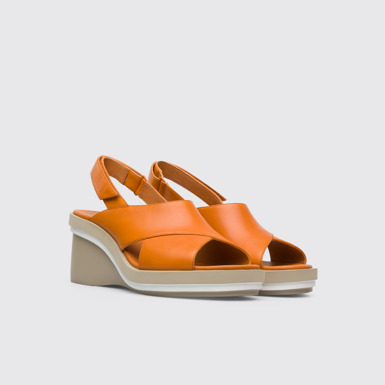 Front view of Kyra Women’s orange sandal