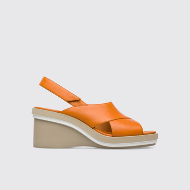 Side view of Kyra Women’s orange sandal