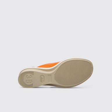 The sole of Kyra Women’s orange sandal