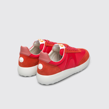 Back view of Pelotas XLite Red sneaker for women