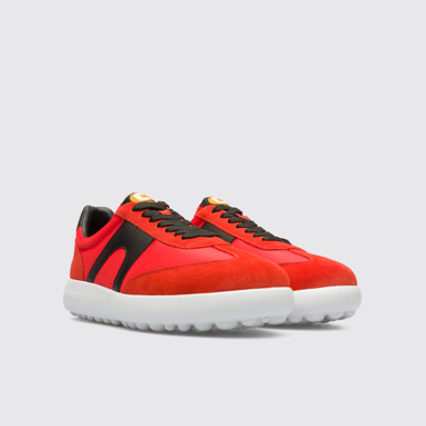 Front view of Camper x SailGP Red sneaker for women