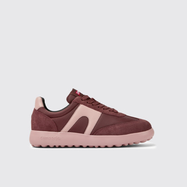 Side view of Pelotas XLite Burgundy sneakers for women