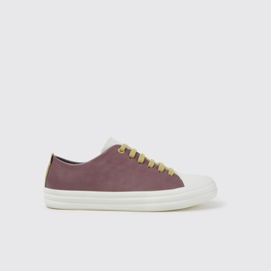 Side view of Twins Multicolor leather sneakers