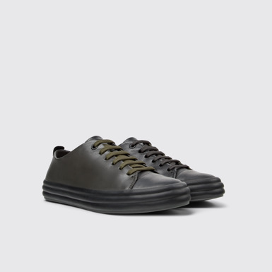 Front view of Twins Multicolor Leather Sneakers for Women.