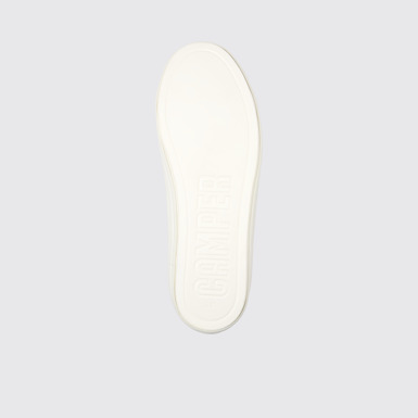 The sole of Twins Gray Leather Sneakers for Women.