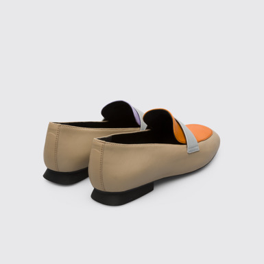 Back view of Twins Women’s multi-colored nubuck moccasin