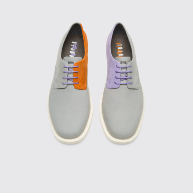 Overhead view of Twins Women’s multi-colored lace-up shoe