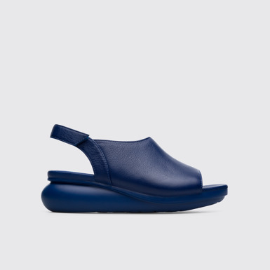 Side view of Balloon Women’s blue sandal