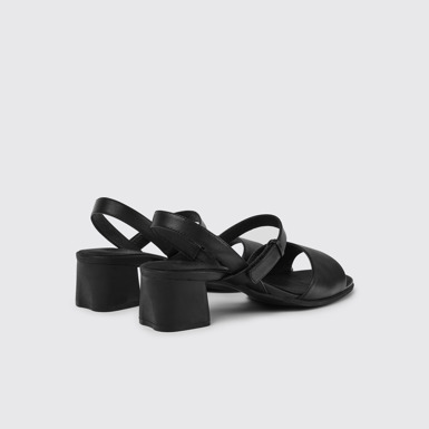 Back view of Katie Women’s black strappy sandal