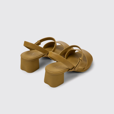 Back view of Katie Brown leather sandals for women