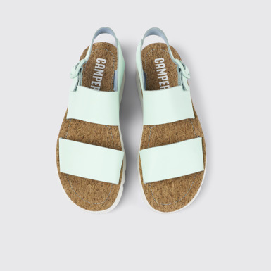 Oruga Blue Leather Sandal for Women
