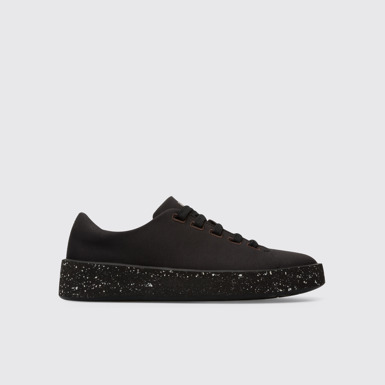 Side view of Ecoalf Black women’s sneaker
