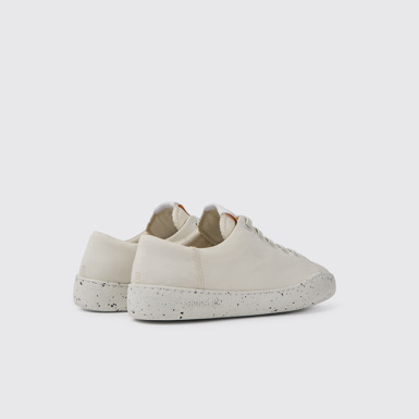 Back view of Peu Touring White recycled PET women's sneakers