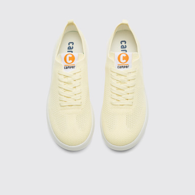 Overhead view of Pelotas XLite Yellow sneaker for women