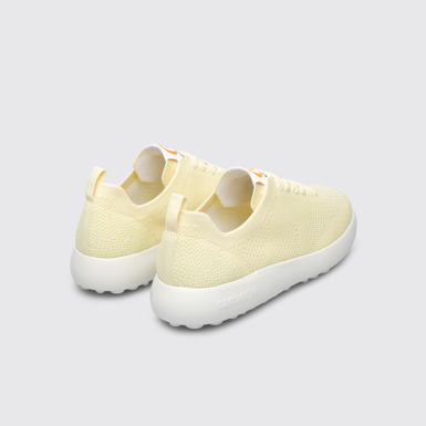 Back view of Pelotas XLite Yellow sneaker for women