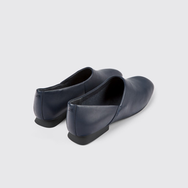 Casi Myra Bailarinas azules de piel para mujer