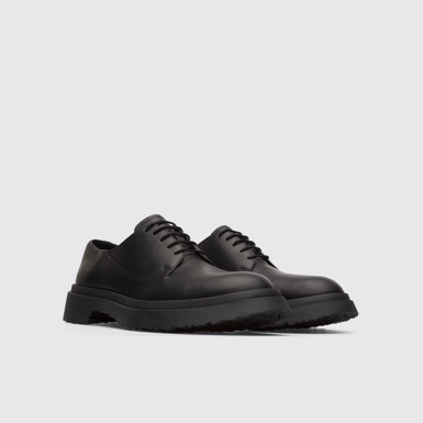 Front view of Walden Smart black lace up shoe for women