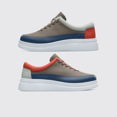 Side view of Twins Multi-colored TWINS sneaker for women