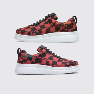 Side view of Twins Women's multi-colored TWINS sneaker